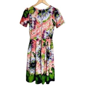 LuLaRoe Tie Dye Amelia Neon Unicorn *RARE* Vintage XS